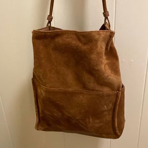 Hammett suede over the shoulder bag